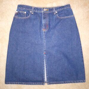 Ralph Lauren Y2K Denim Jeans Skirt Size 6 in Very Good Condition